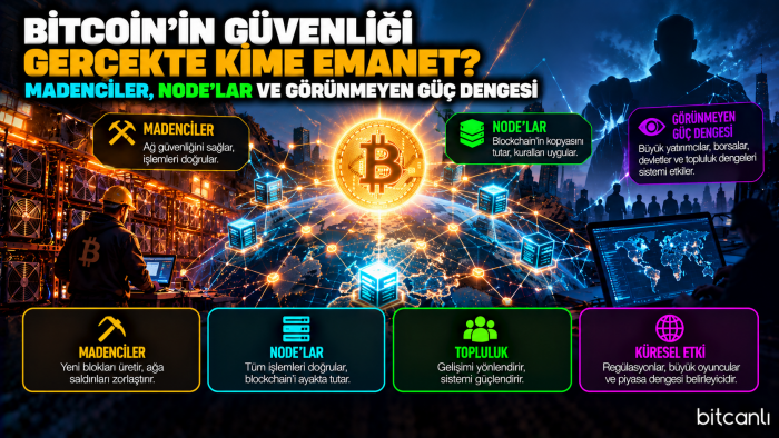 Bitcoin'in Güvenliği Gerçekte Kime Emanet? Madenciler, Node'lar ve Görünmeyen Güç Dengesi